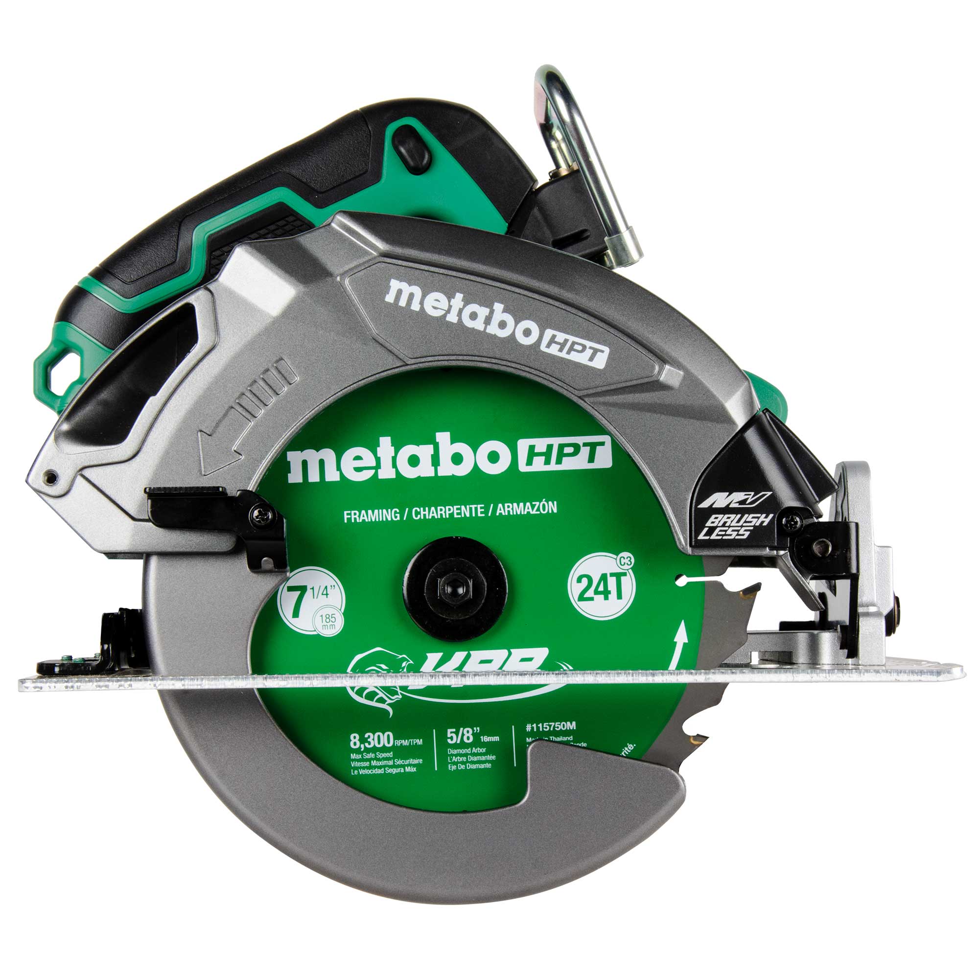 Metabo HPT 36V MultiVolt 7-1/4 Circular Saw Aluminum Base Plate, C3607DBQ4