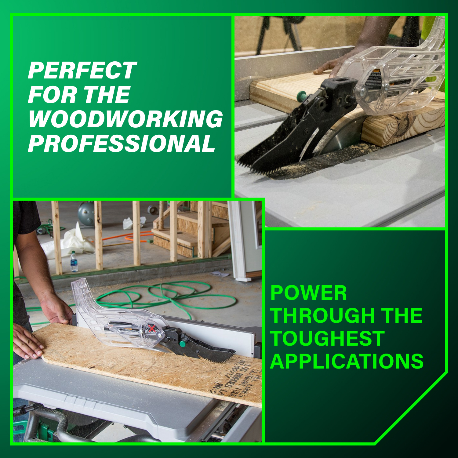 10 Inch Table Saw with Fold and Roll Stand | Metabo HPT C10RJS
