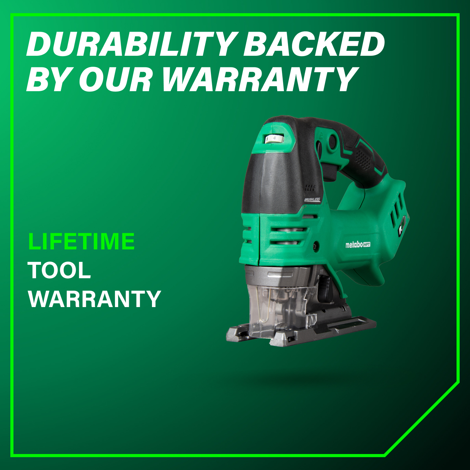 36V MultiVolt Cordless Brushless Orbital Jig Saw | Metabo HPT CJ36DAQ4
