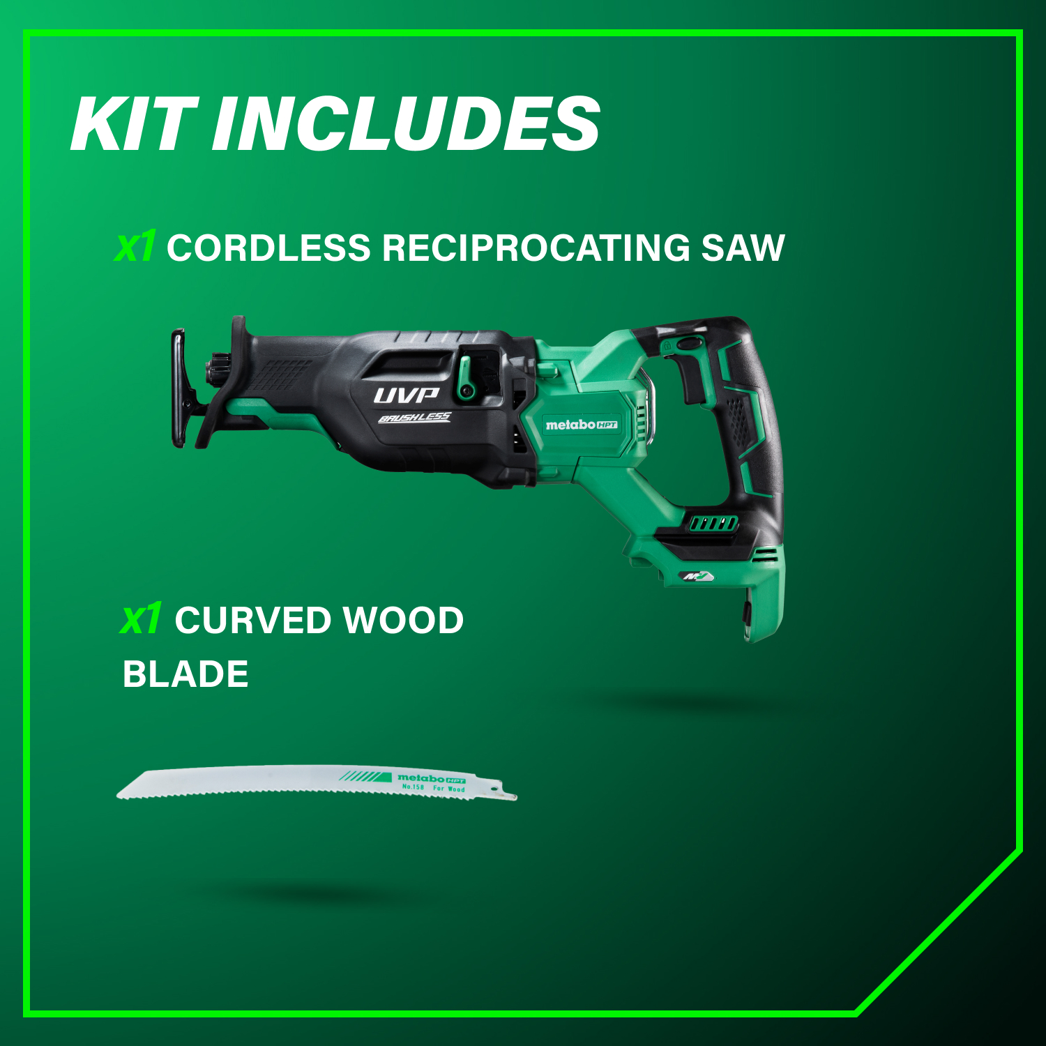 36V MultiVolt Cordless Reciprocating Saw (Tool Body Only) | Metabo