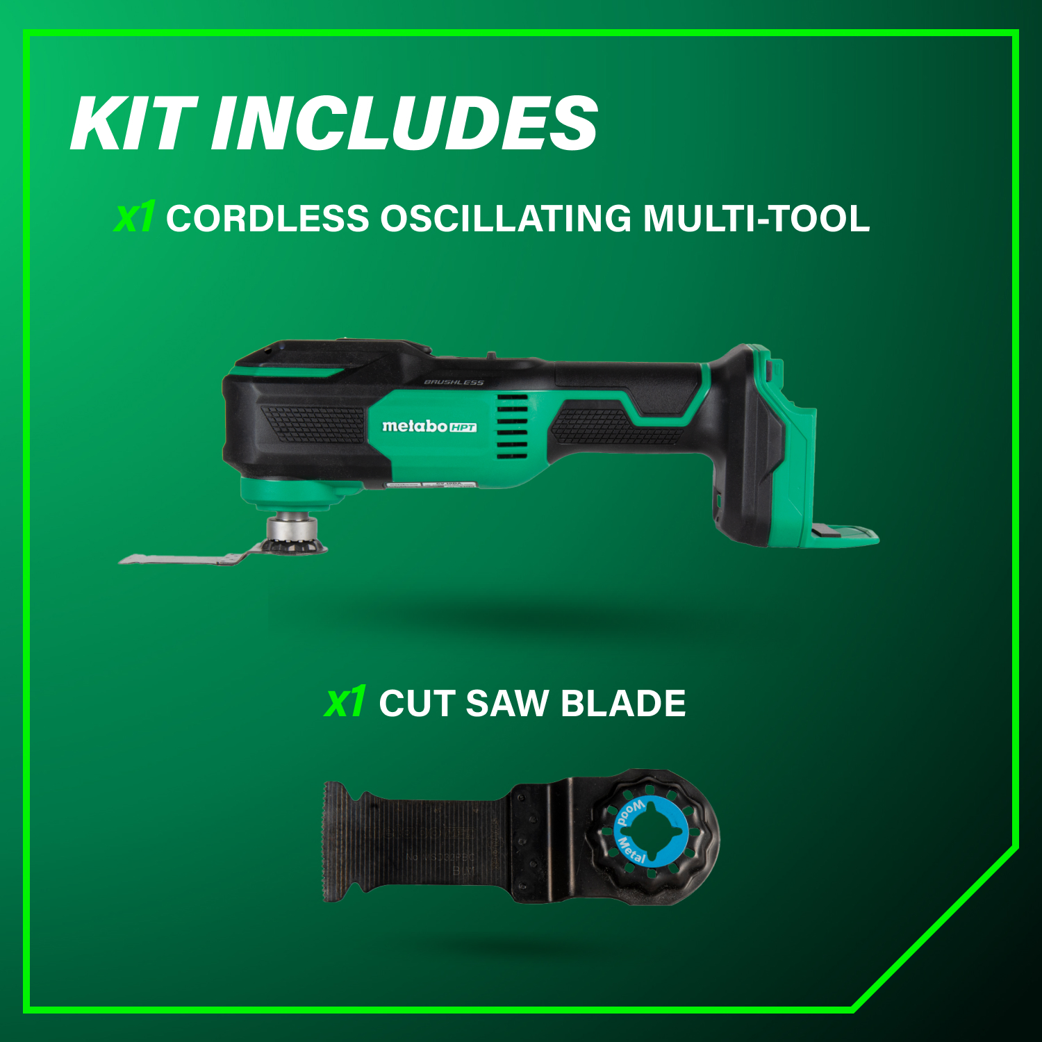 18V MultiVolt™ Cordless Low Vibration Oscillating Multi-Tool with