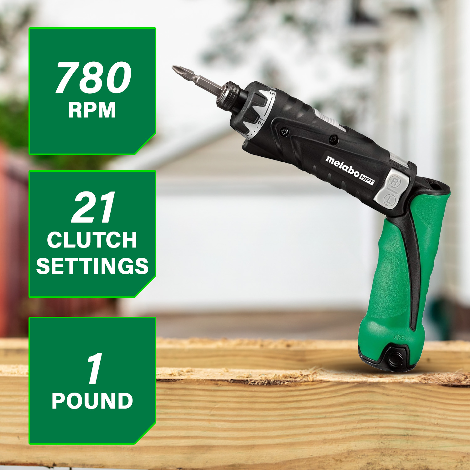 3.6V Lithium Ion Screwdriver 1.5Ah | Metabo HPT DB3DL2