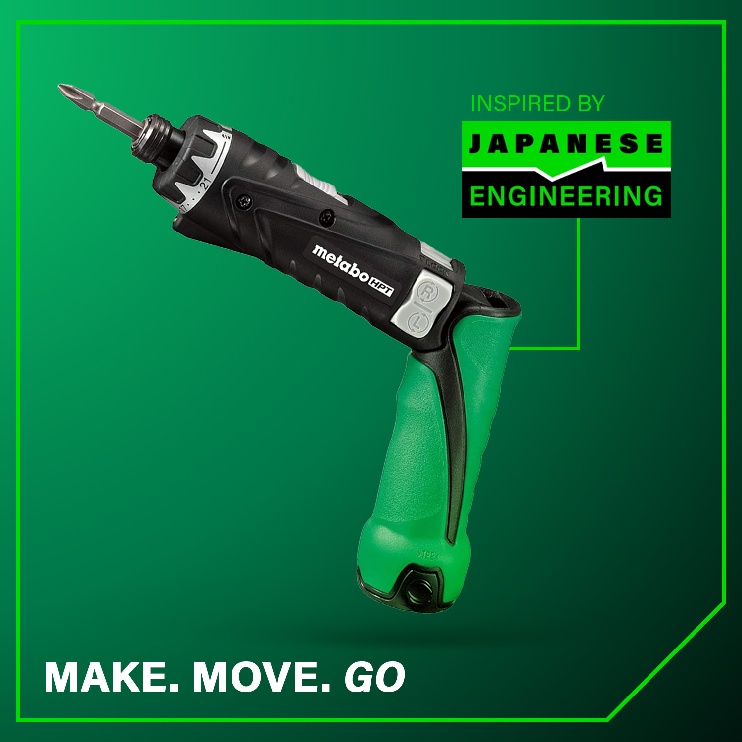 3.6V Lithium Ion Screwdriver 1.5Ah | Metabo HPT DB3DL2