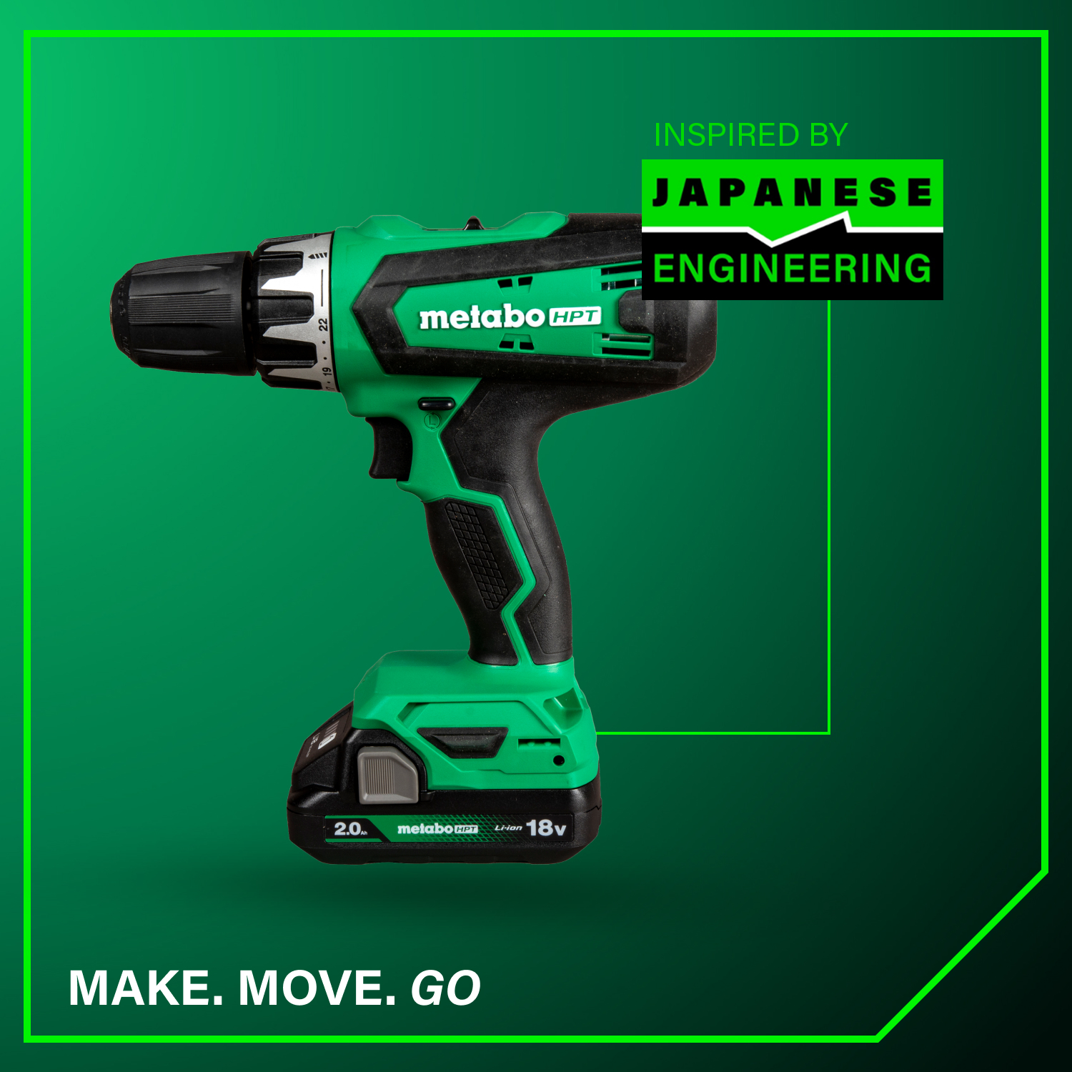 18V Cordless Drill Driver Kit | Metabo HPT DS18DFX
