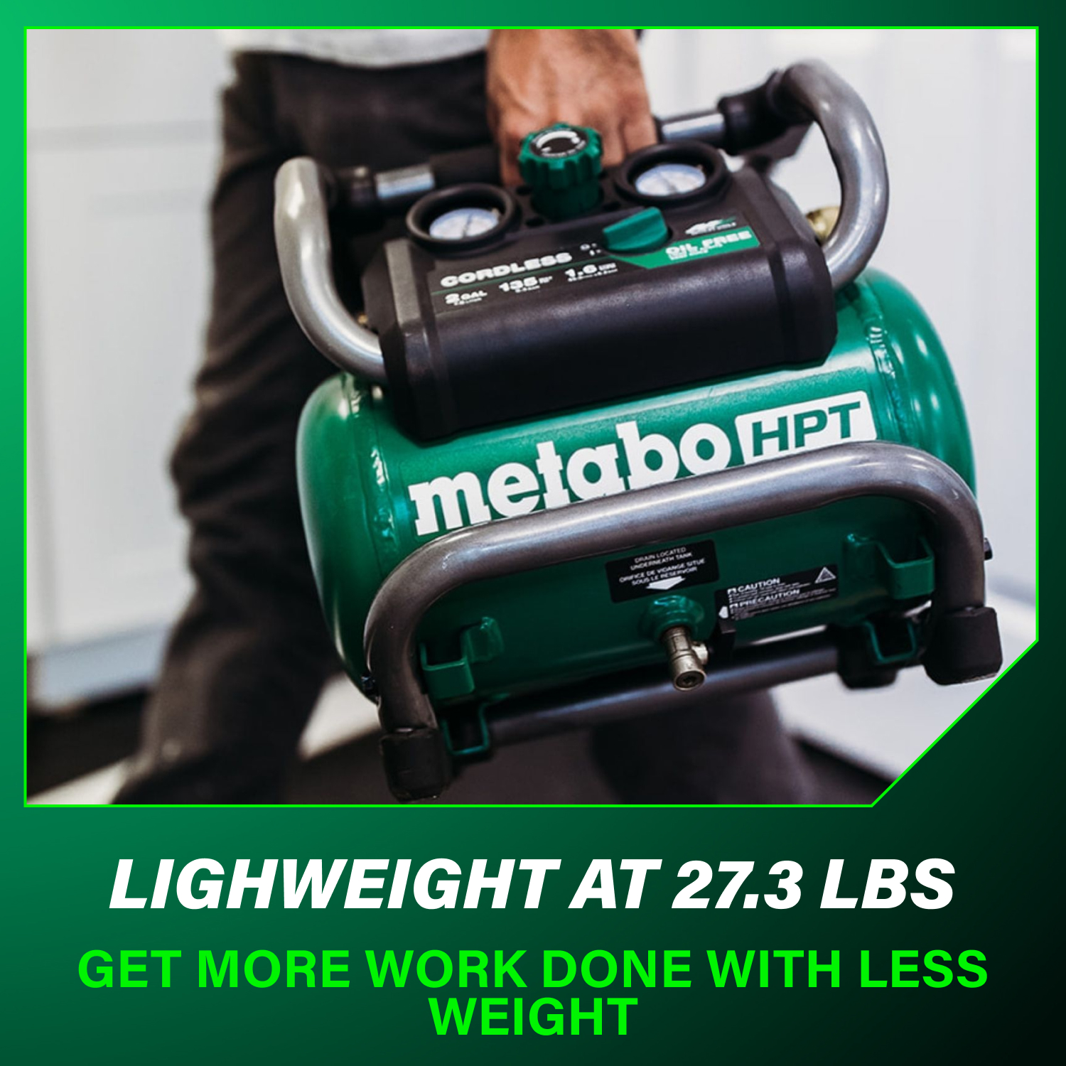 36V MultiVolt 2 Gallon Cordless Air Compressor (Tool Body Only