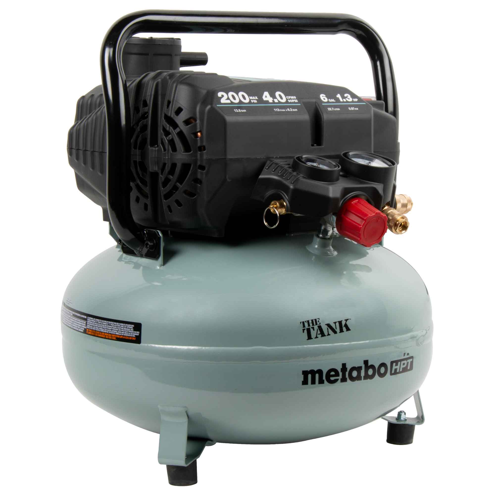 THE TANK™ 6-Gallon High Capacity Pancake Air Compressor | Metabo