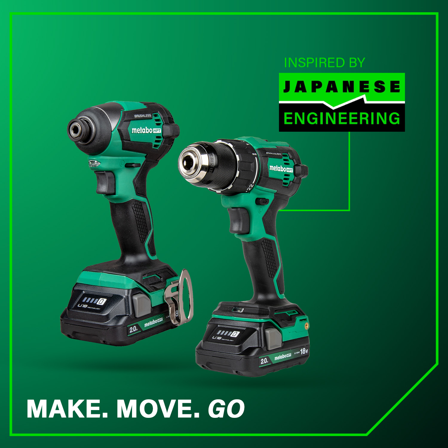 18V MultiVolt™ Cordless Brushless Driver Drill & Impact Driver