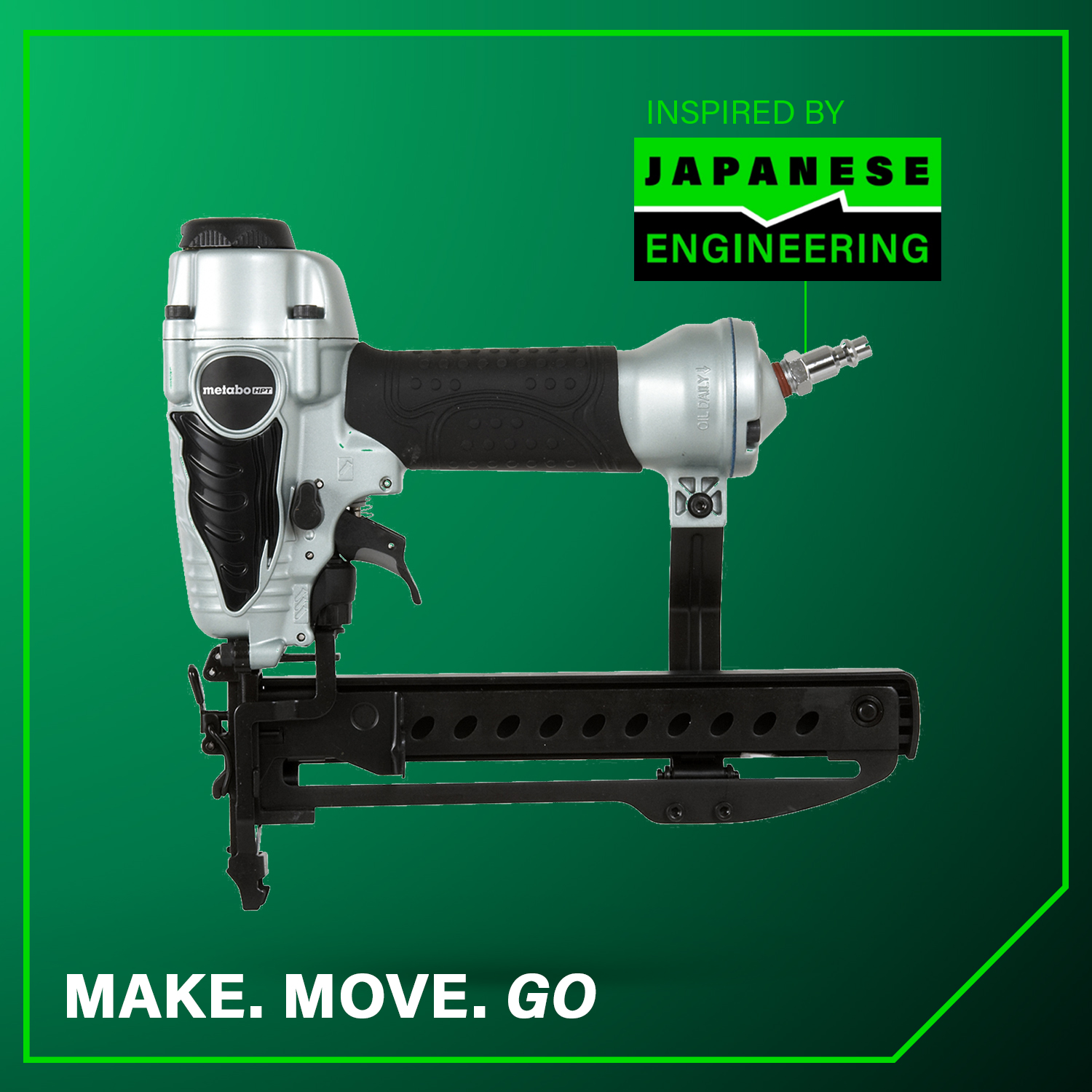 18 Gauge 1/4 Inch Narrow Crown Stapler | Metabo HPT N3804AB3