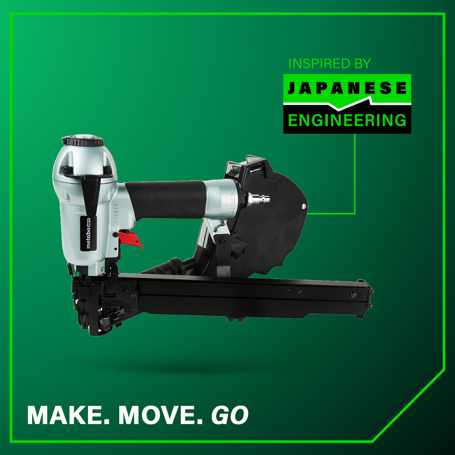 はっぱページ 1-1/2 Inch 18 Gauge Cap Stapler | Metabo HPT N3808AP