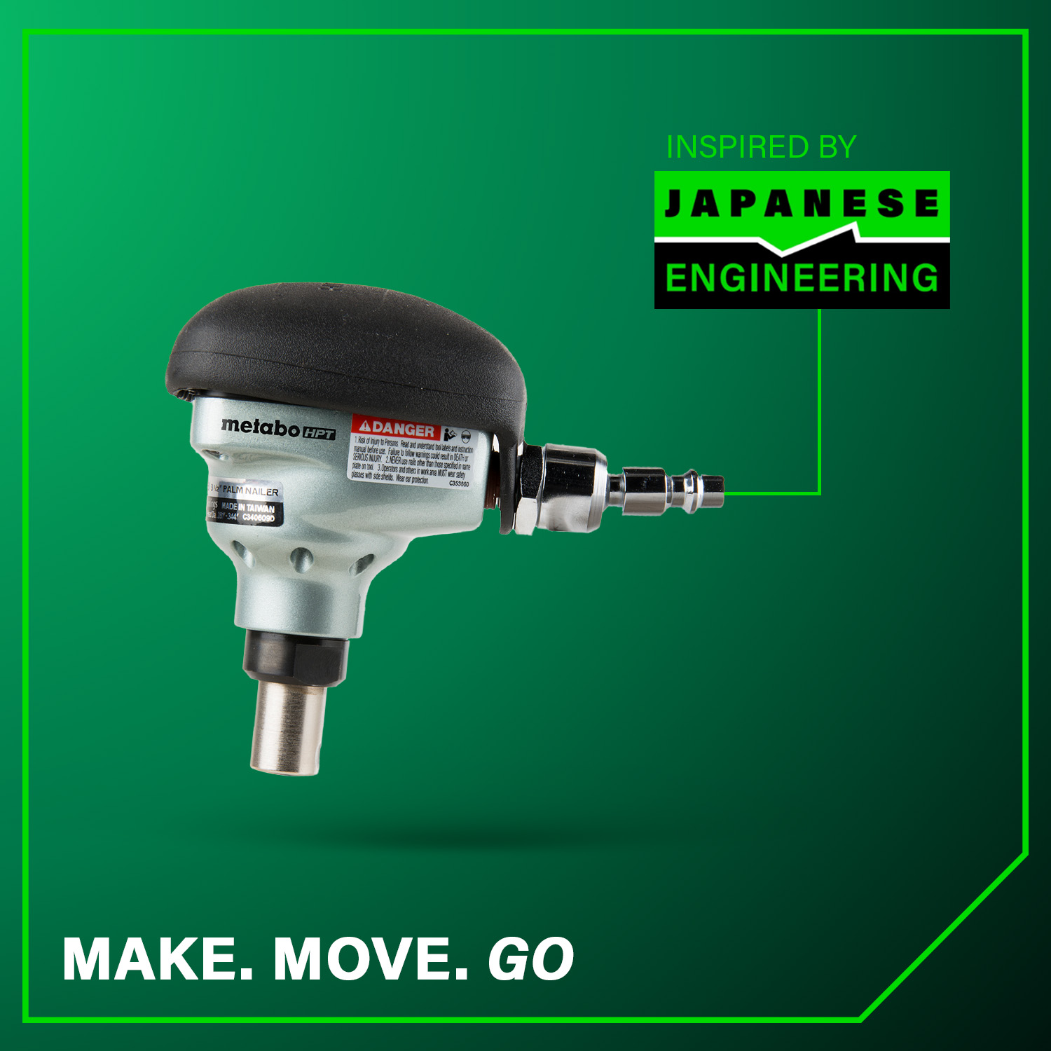 3-1/2 Inch Palm Nailer | Metabo HPT NH90AB