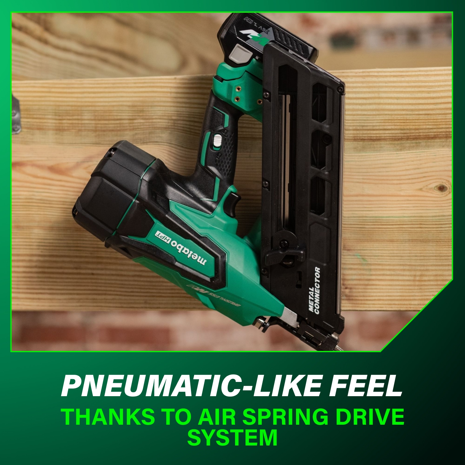 36V Cordless Metal Connector Nailer | Metabo HPT NR3665DA