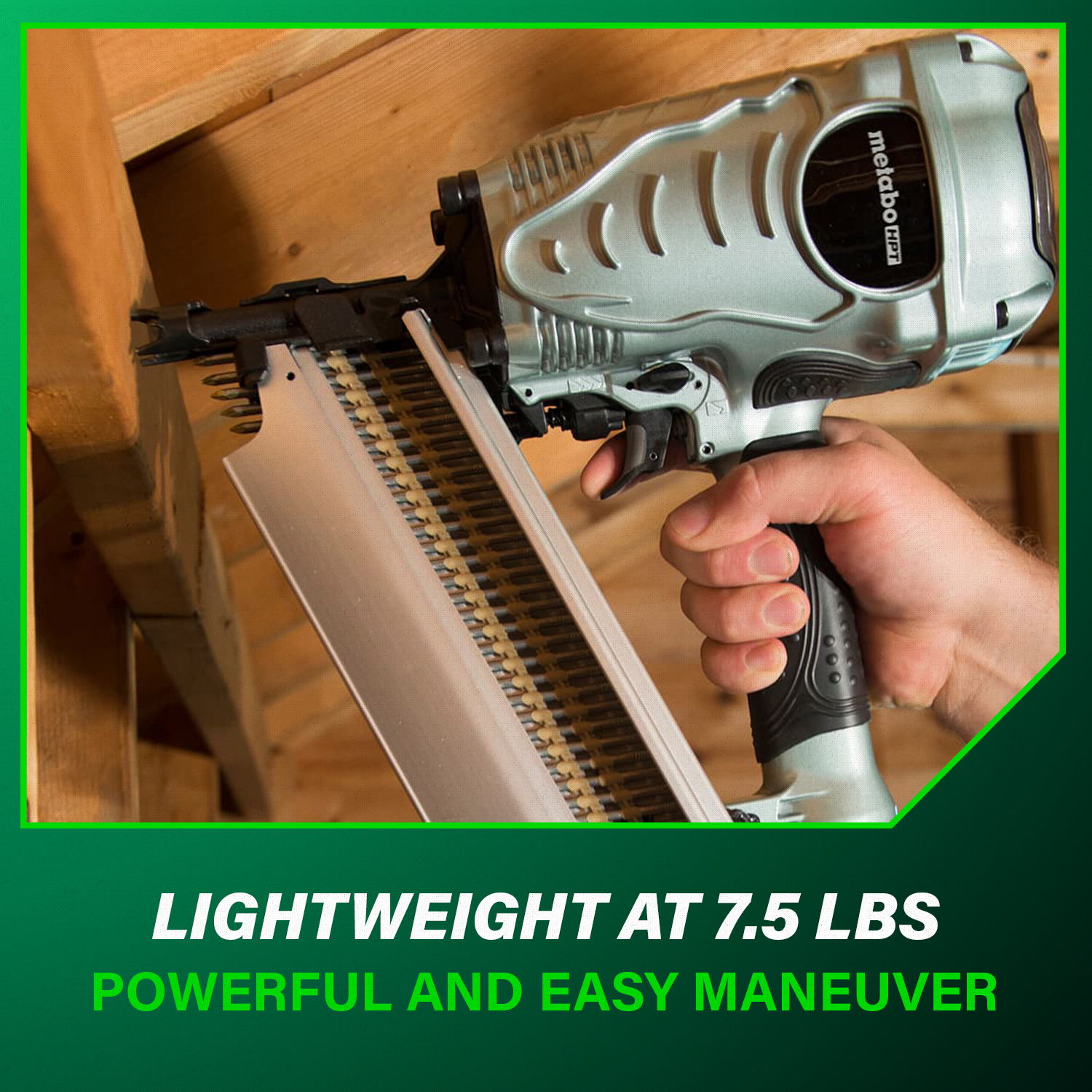 21 Degree Plastic Collated 3-1/2 Inch Framing Nailer | Metabo HPT