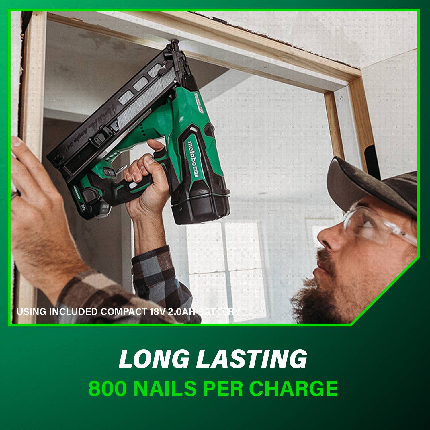 18V MultiVolt™ Brushless 15-Gauge Angled Finish Nailer (1x2.0Ah