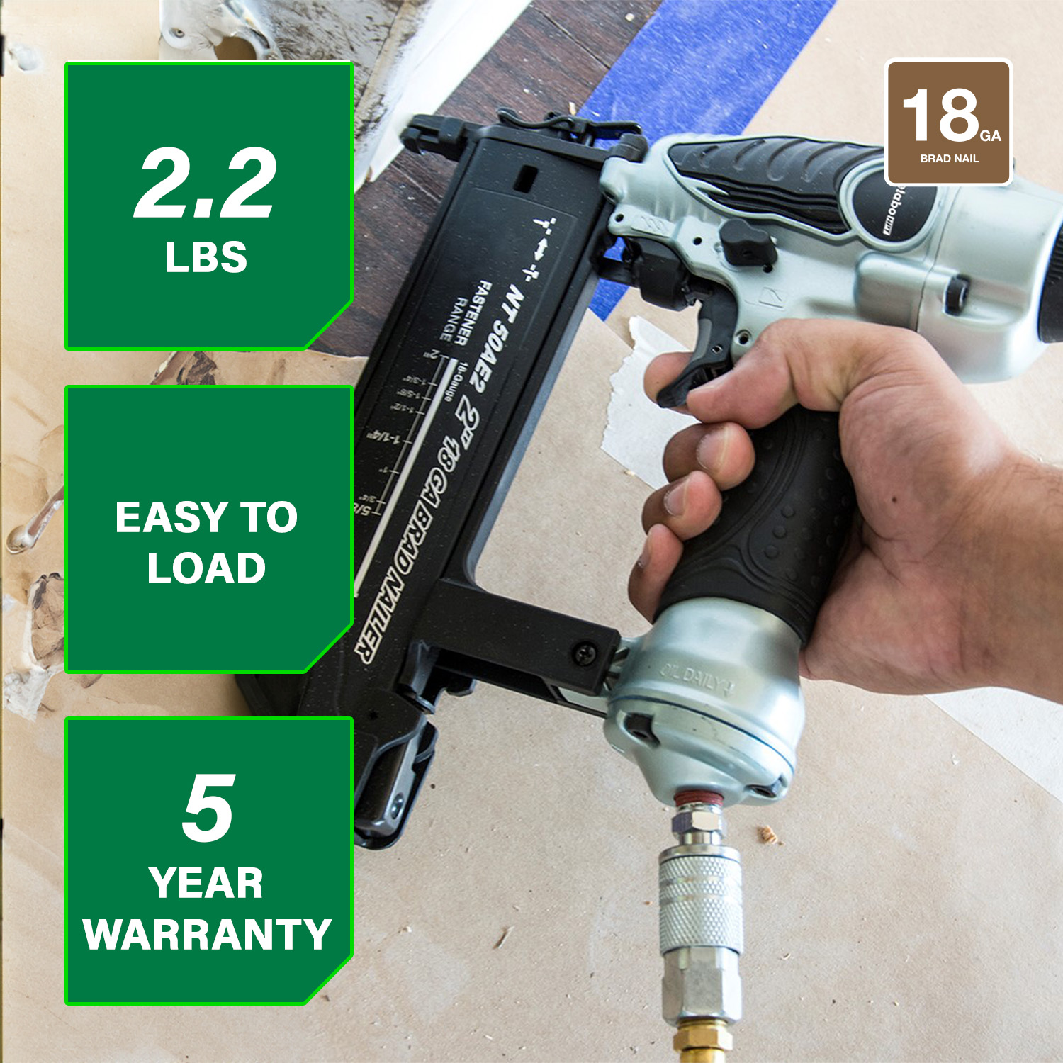 ネオ・チムニージェット02 Metabo HPT 2-in 18-Gauge Corded Pneumatic Straight Brad