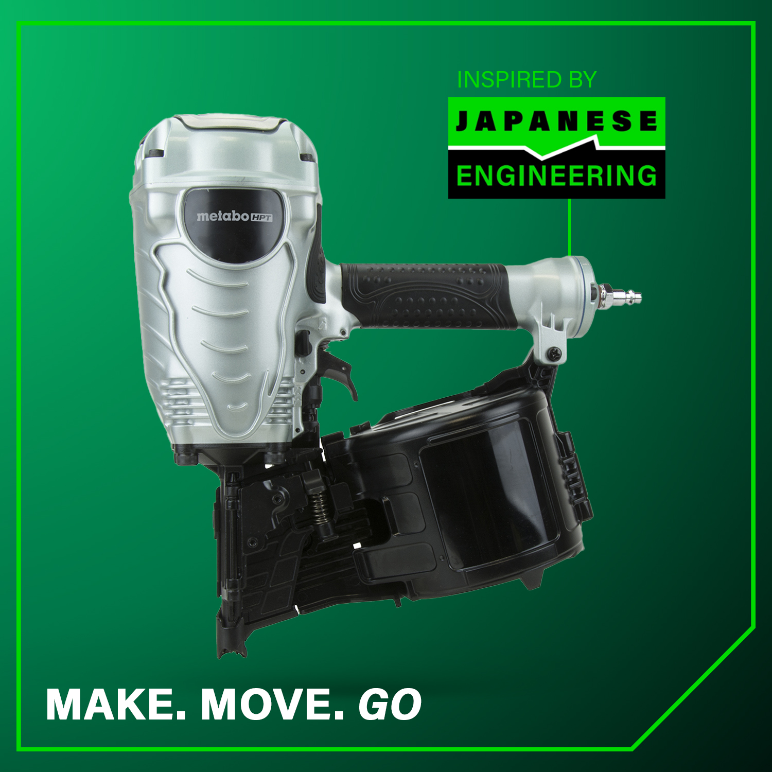 3-1/2 Inch Coil Framing Nailer | Metabo HPT NV90AGS