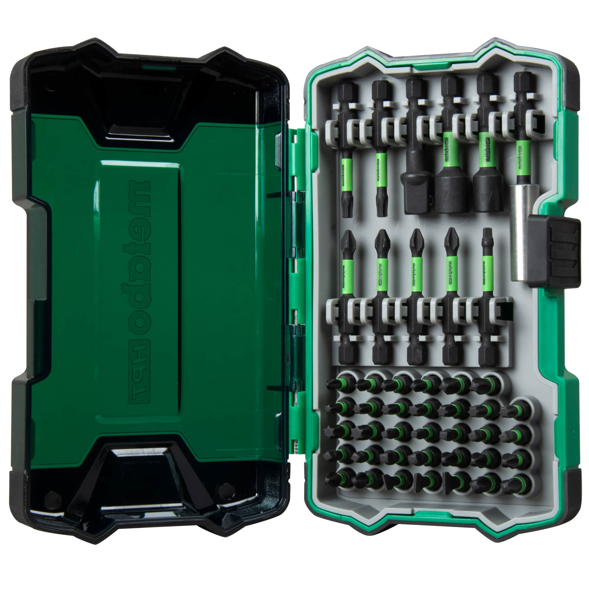 Oemtools 25945 Kompakt-Bit-Set, 11-tlg – Mit Kreuzschlitz, Schlitz, Torx-Bits, Magnetverschluss & Faltgriff