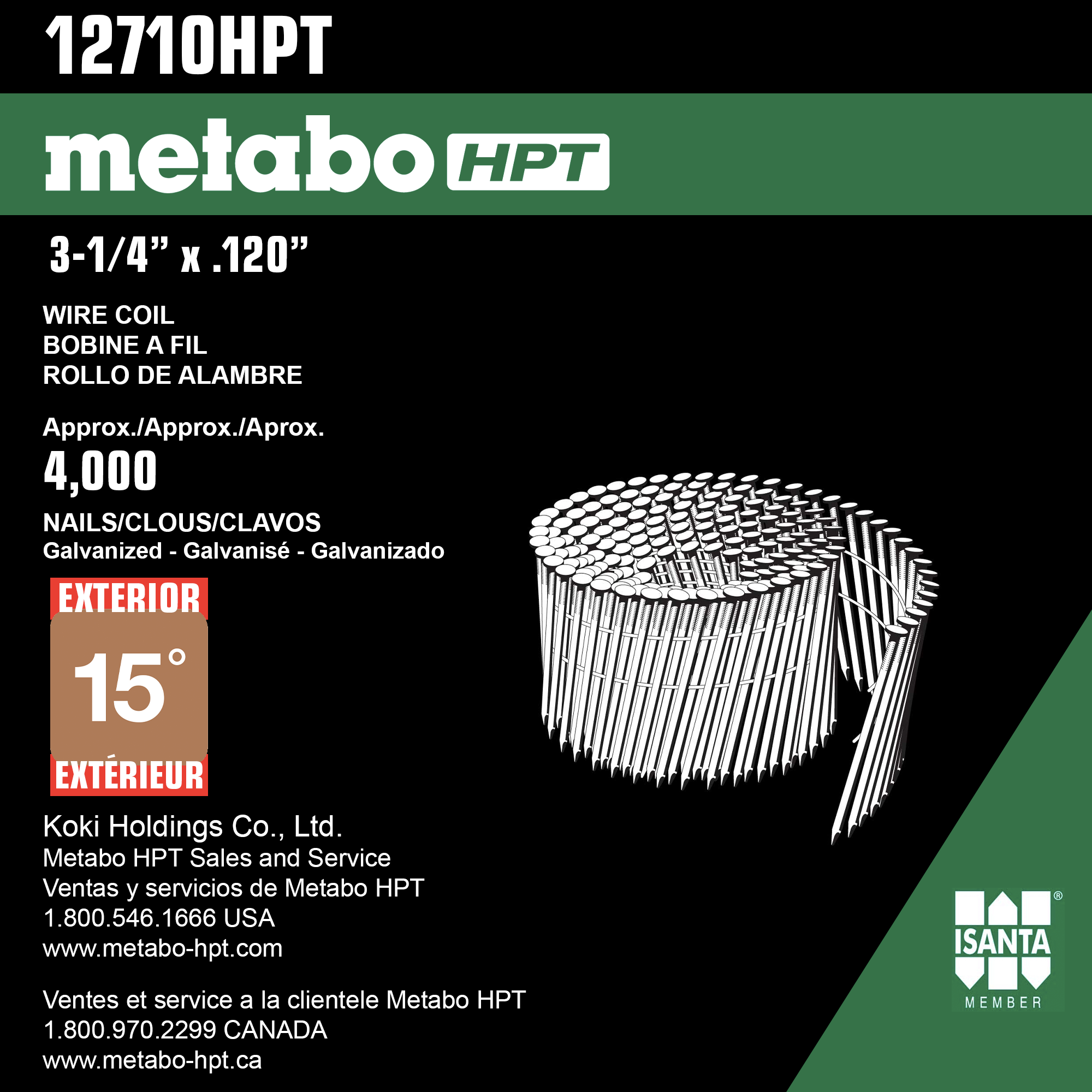 甲院ページ 3-1/4 Inch Full Round Head Hot Dipped Galvanized Wire Coil