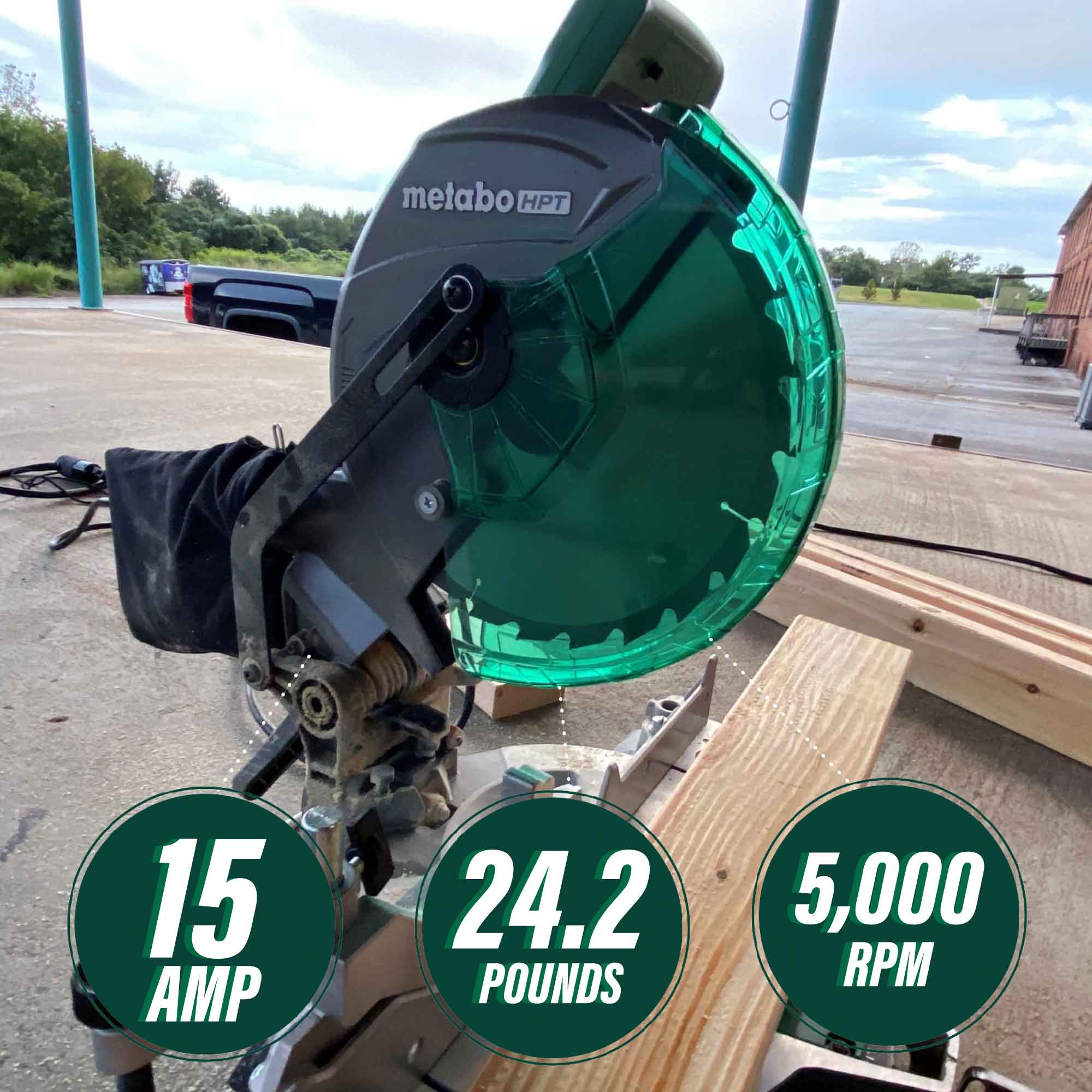 Metabo HPT 15-Amp 10-Inch Compound Miter Saw, C10FCGM Metabo HPT 15-Amp 10-Inch Compound Miter Saw, C10FCGM