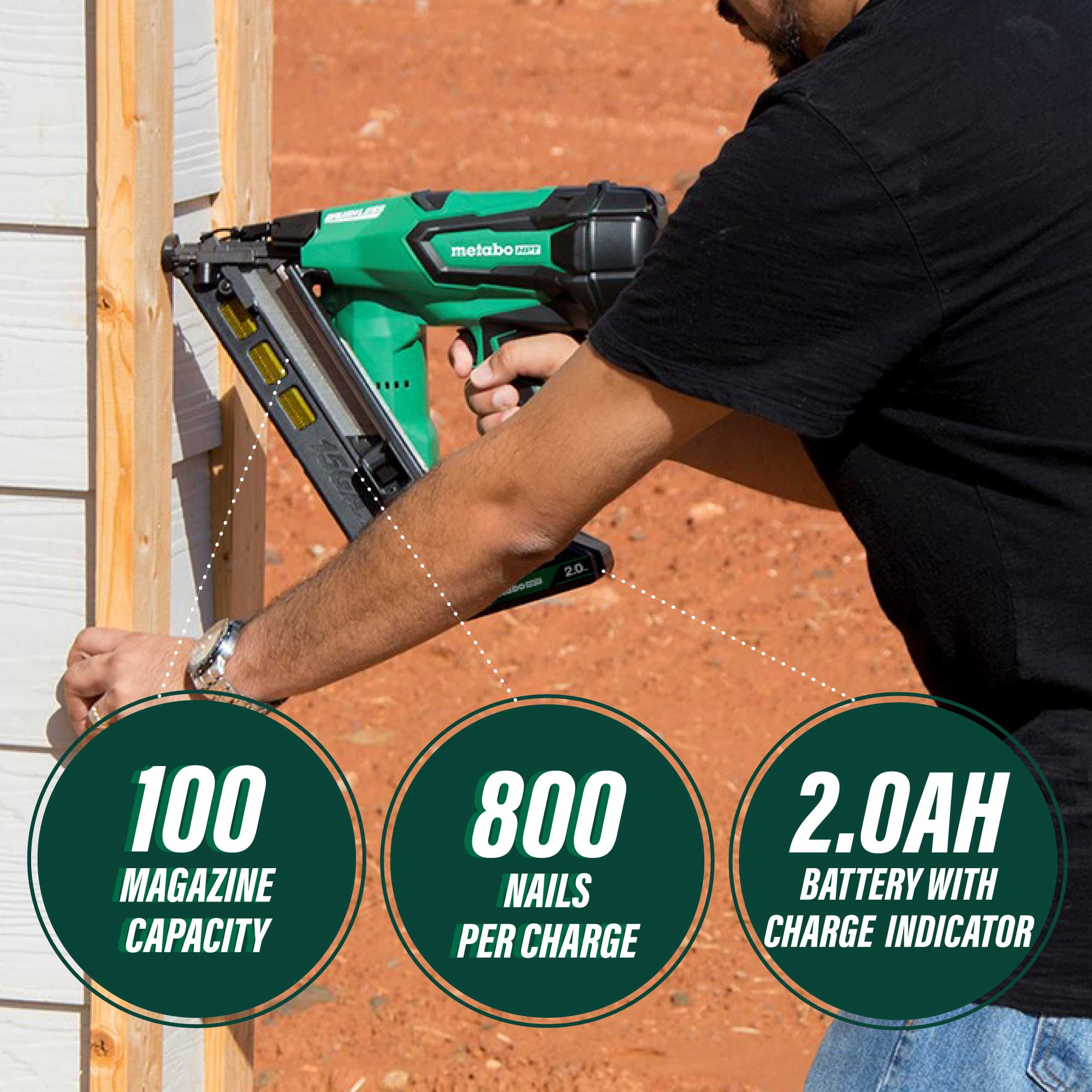 Metabo HPT (was Hitachi Power Tools) 3.5-in-Gauge 15-Degree Framing Pneumatic Nailer Metabo HPT (was Hitachi Power Tools) 3.5-in-Gauge 15-Degree Framing Pneumatic Nailer