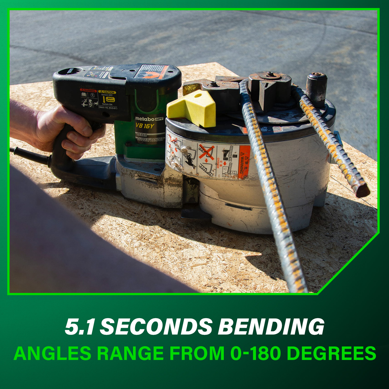 Portable Rebar Bender and Cutter | Metabo HPT VB16Y