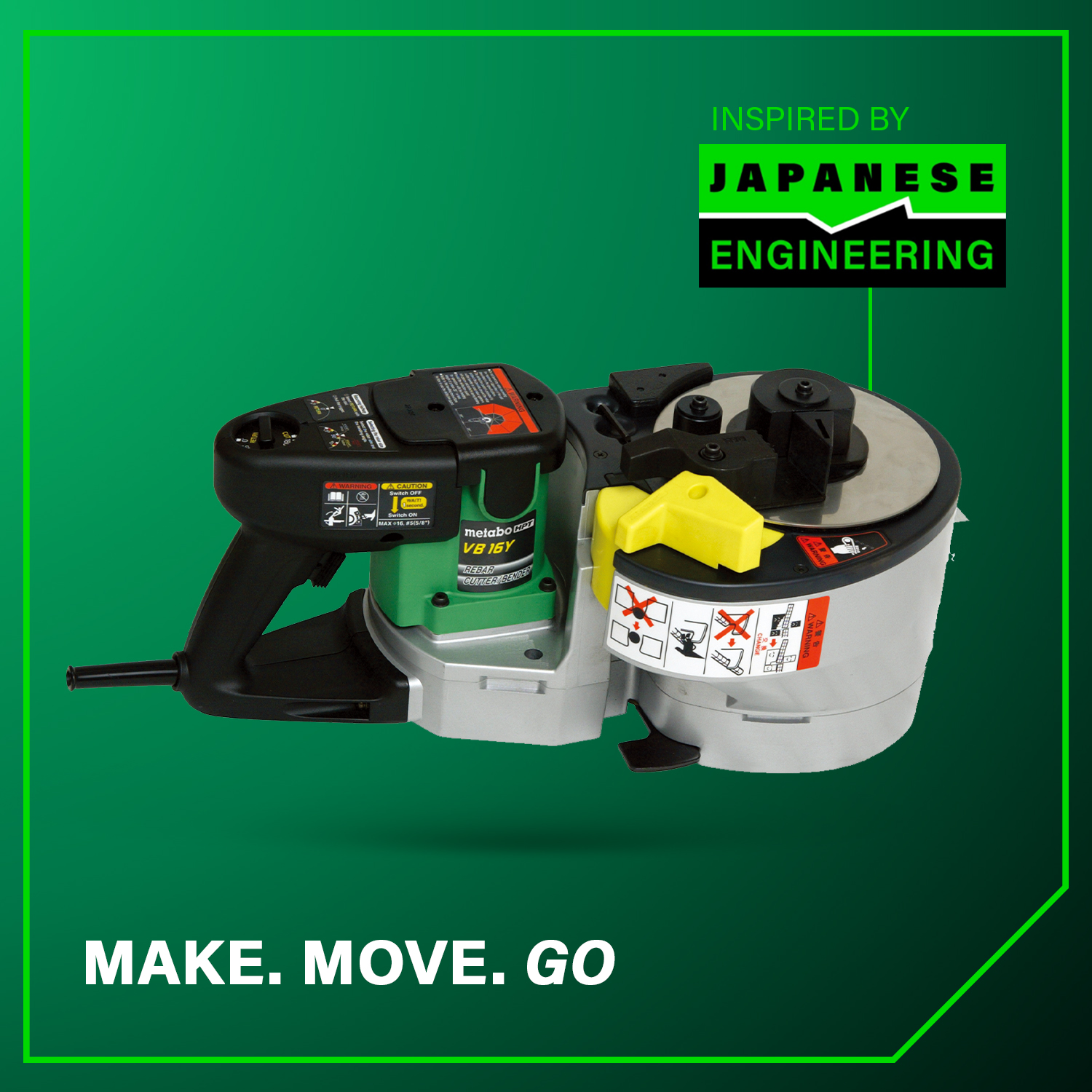 Portable Rebar Bender and Cutter | Metabo HPT VB16Y