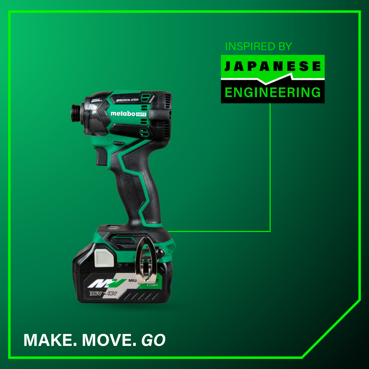 36V MultiVolt™ Cordless Triple Hammer BOLT Impact Driver | Metabo